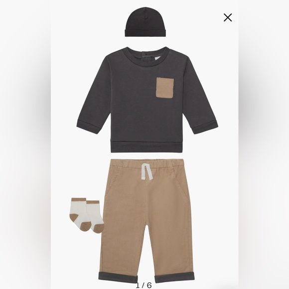 PL Baby By Petit Lem 4-Piece Colorblock Knit Set - Picture 1 of 11